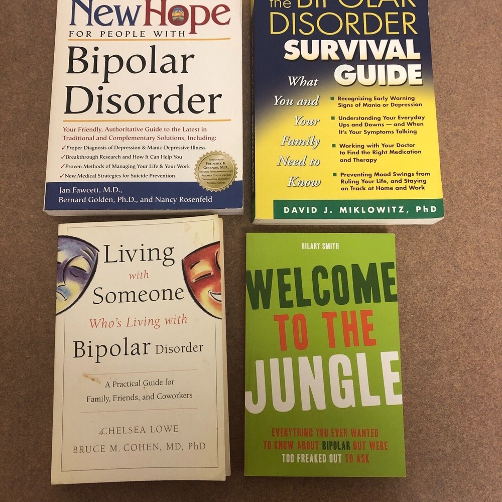 Lot (4) books Bipolar Disorder Survival Guide Family Self-Help Psychology